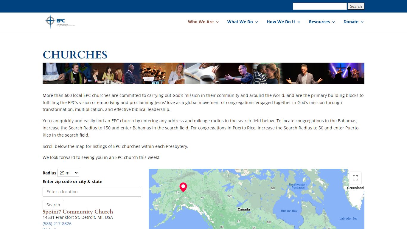 Churches | EPC - Evangelical Presbyterian Church